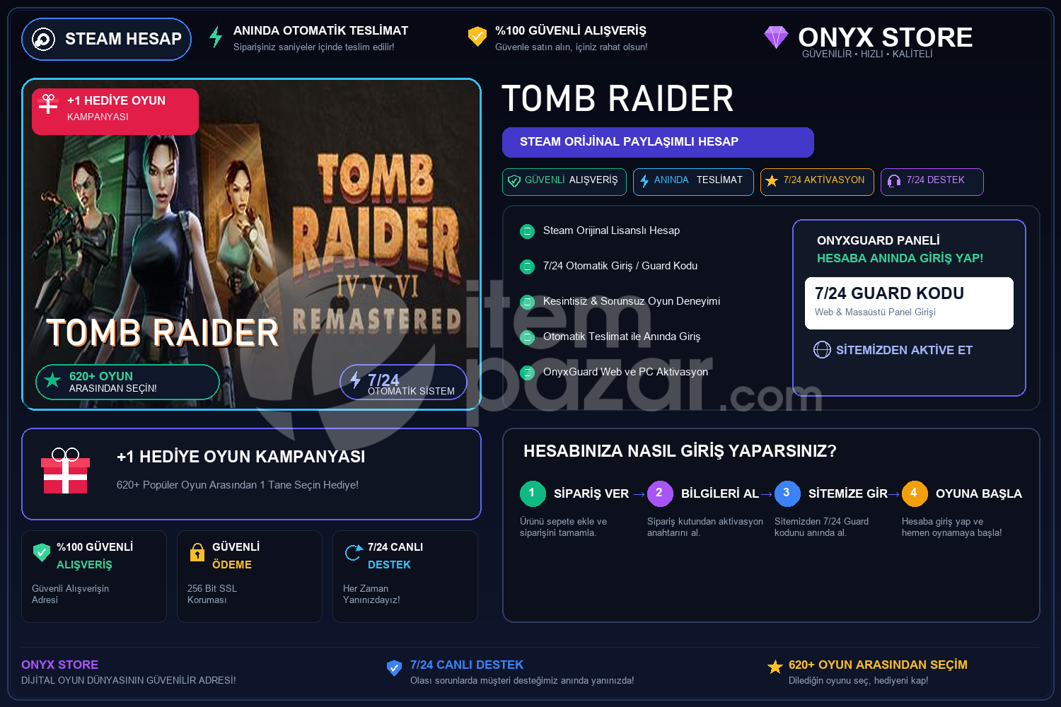 Tomb Raider Garantili + Hediye