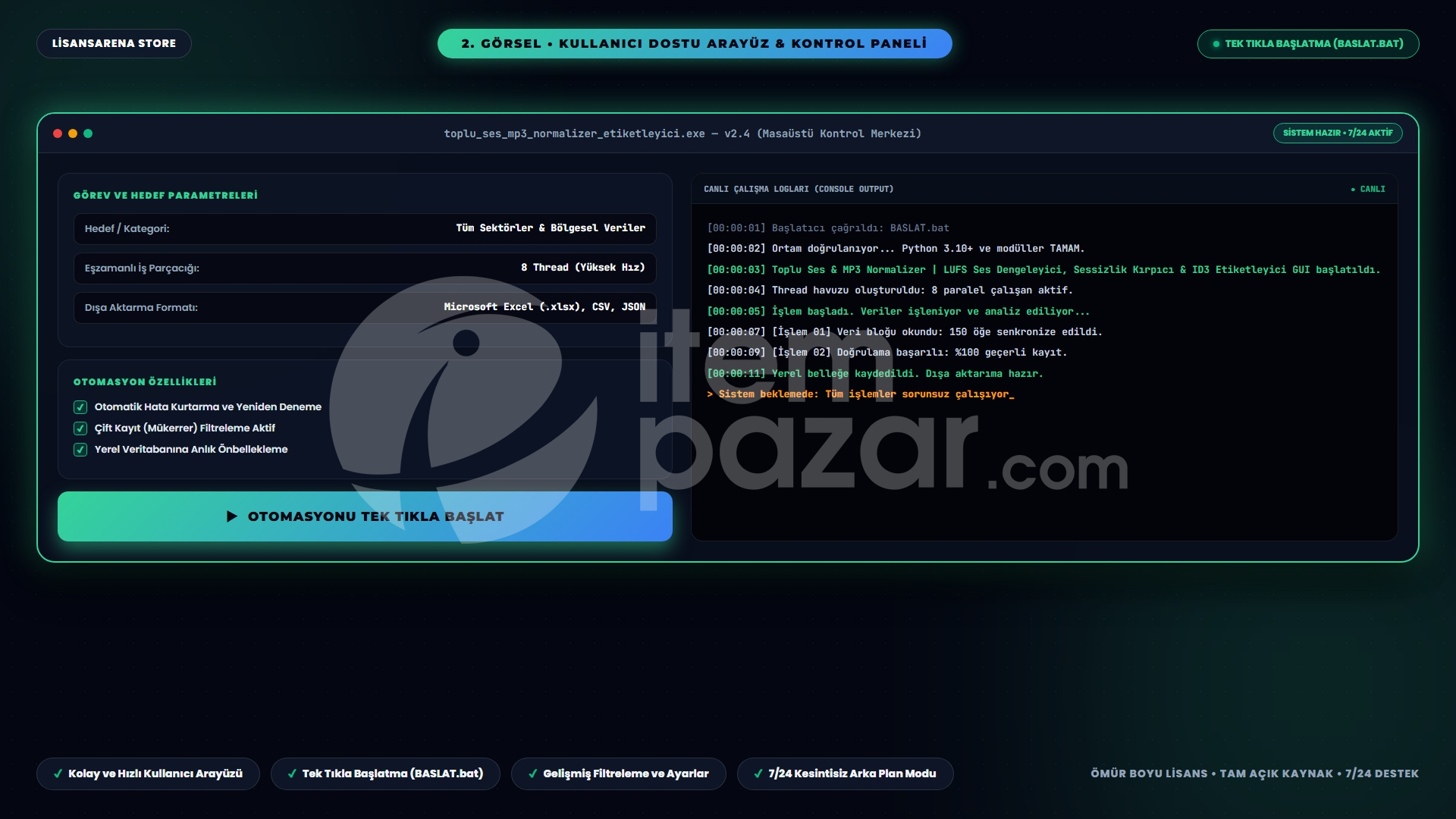 Toplu Ses ve MP3 Normalizer - LUFS Ses Dengele