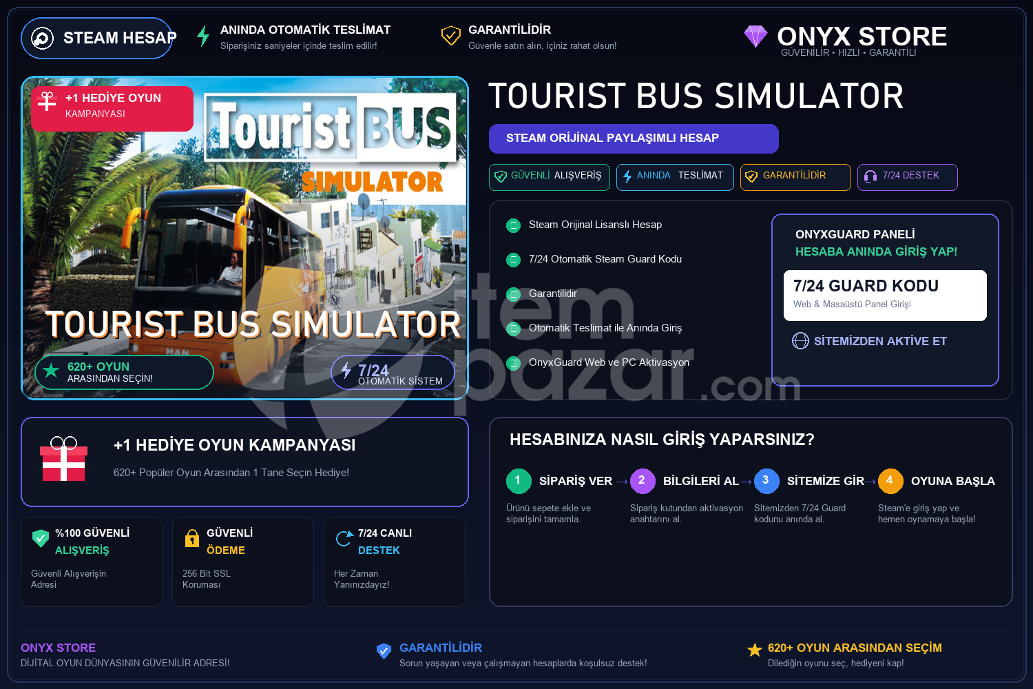 Tourist Bus Simulator Garantili + Hediye