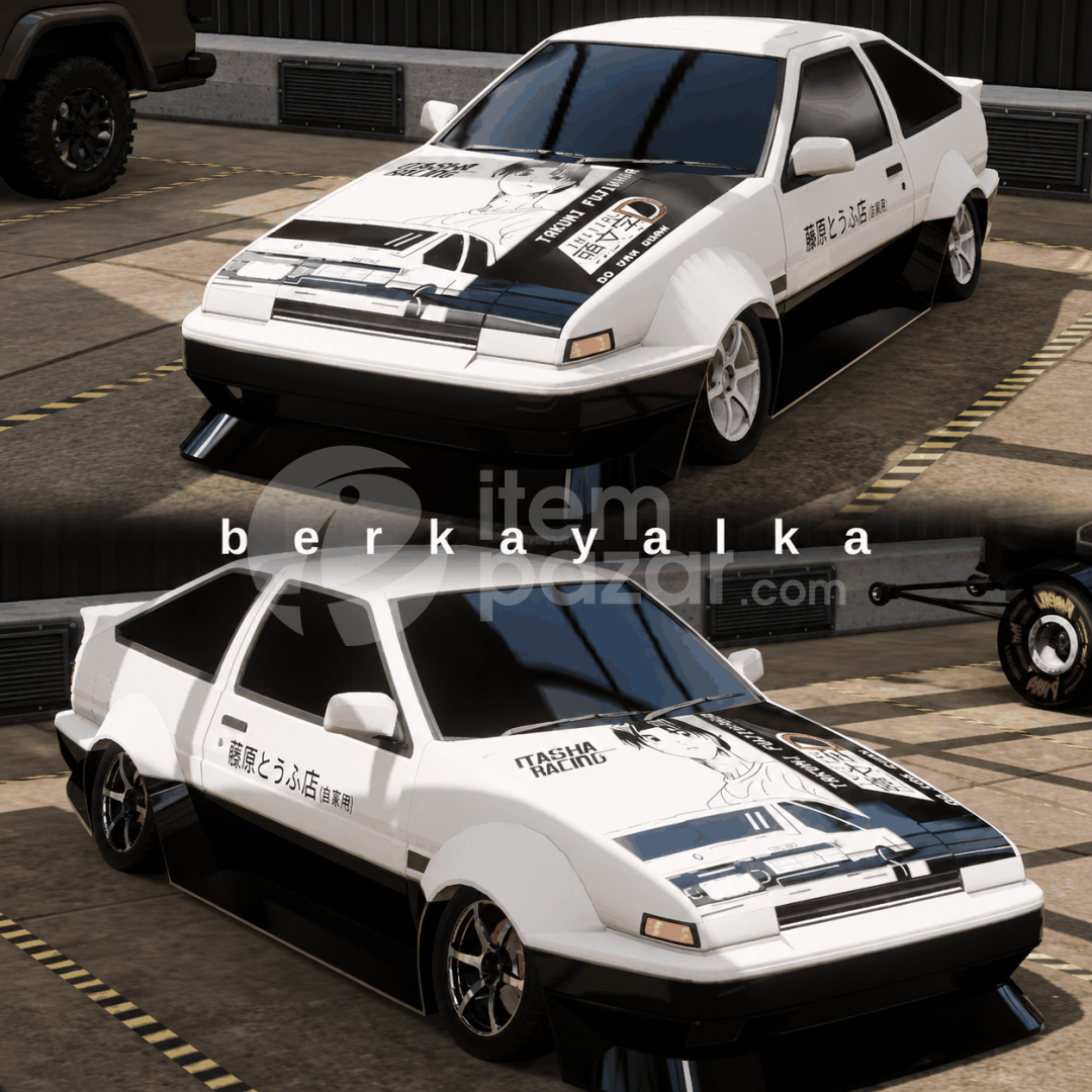 Toyota AE86 3305 HP ÇİZİMLİ KROM JANTLI CPM2