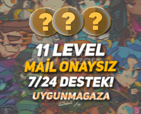 TR - 11 LEVEL - MAİL ONAYSIZ - ELLE KASILMIŞ!