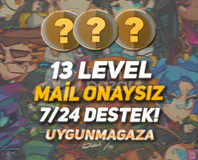 TR - 13 LEVEL - MAİL ONAYSIZ - ELLE KASILMIŞ!
