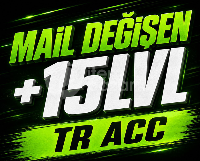 ❤️TR +15 LVL⚡OTO TESLİM⚡MAİL DEĞİŞEN HESAPLAR❤️