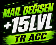 ❤️TR +15 LVL⚡OTO TESLİM⚡MAİL DEĞİŞEN HESAPLAR❤️