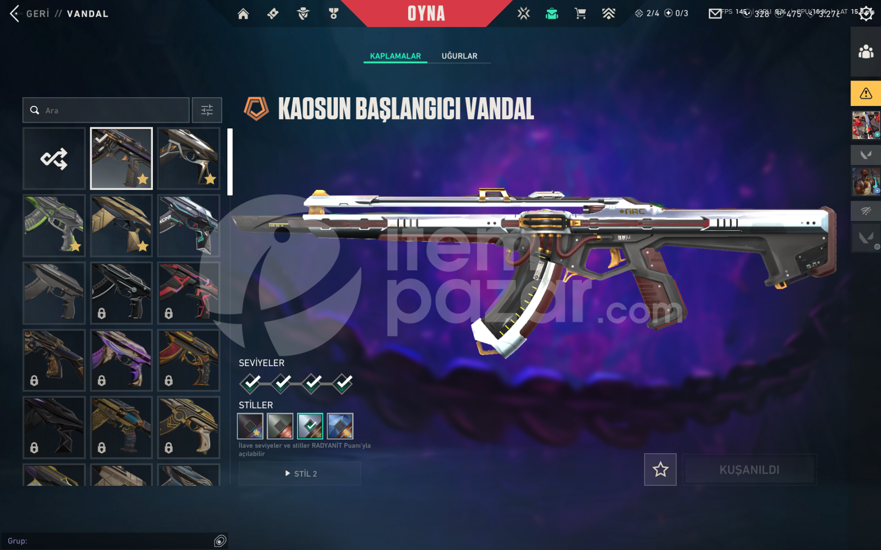 TR 3 BIÇAK 5 VANDALLI HESAP 