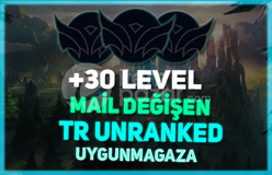TR + 30 LEVEL + UNRANKED + MAİL DEĞİŞEN!