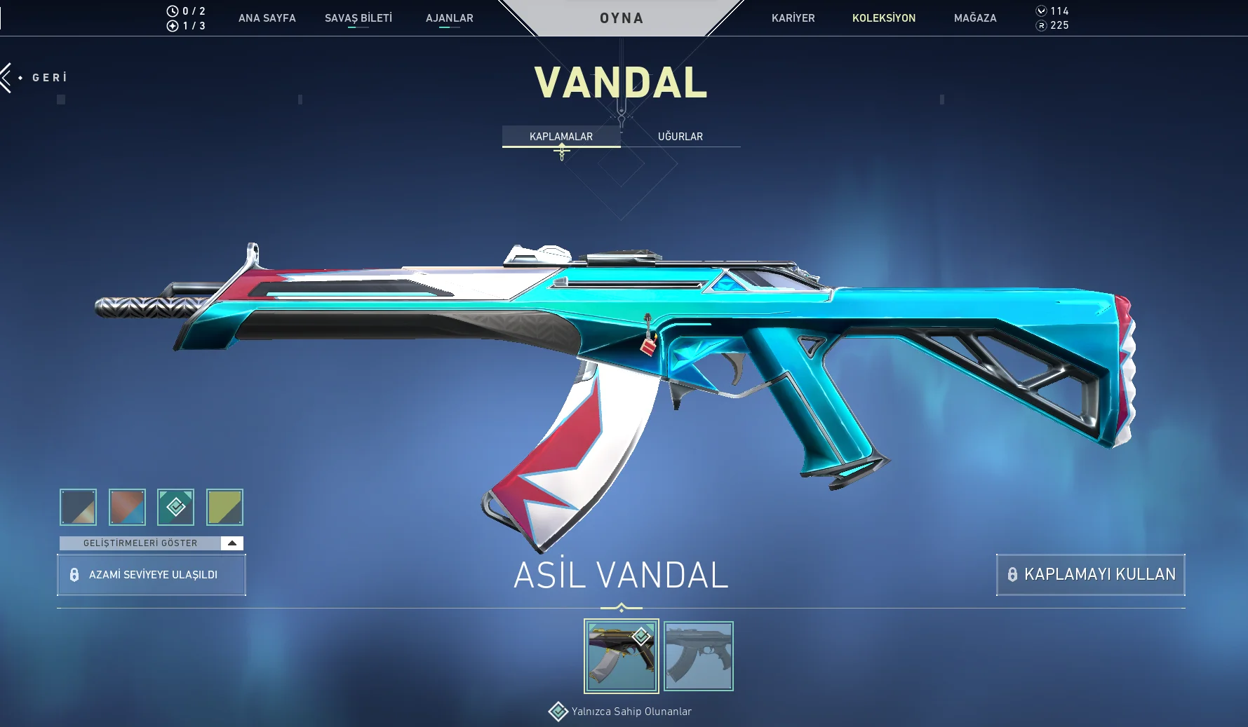 TR ELMAS 1 ASİL VANDALLI HESAP! VALORANT