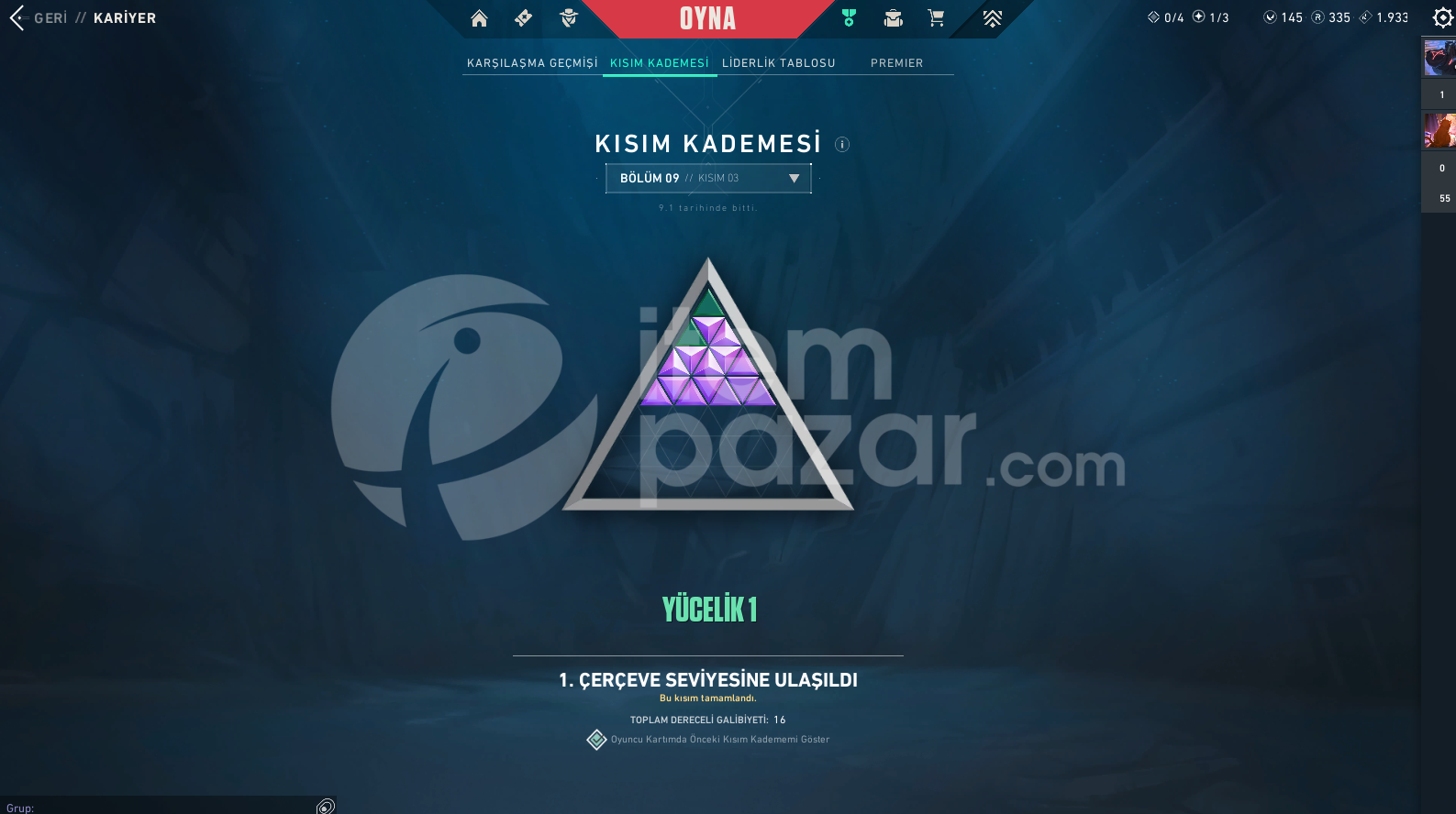 TR Mainlemelik Peak Yücelik Hesap