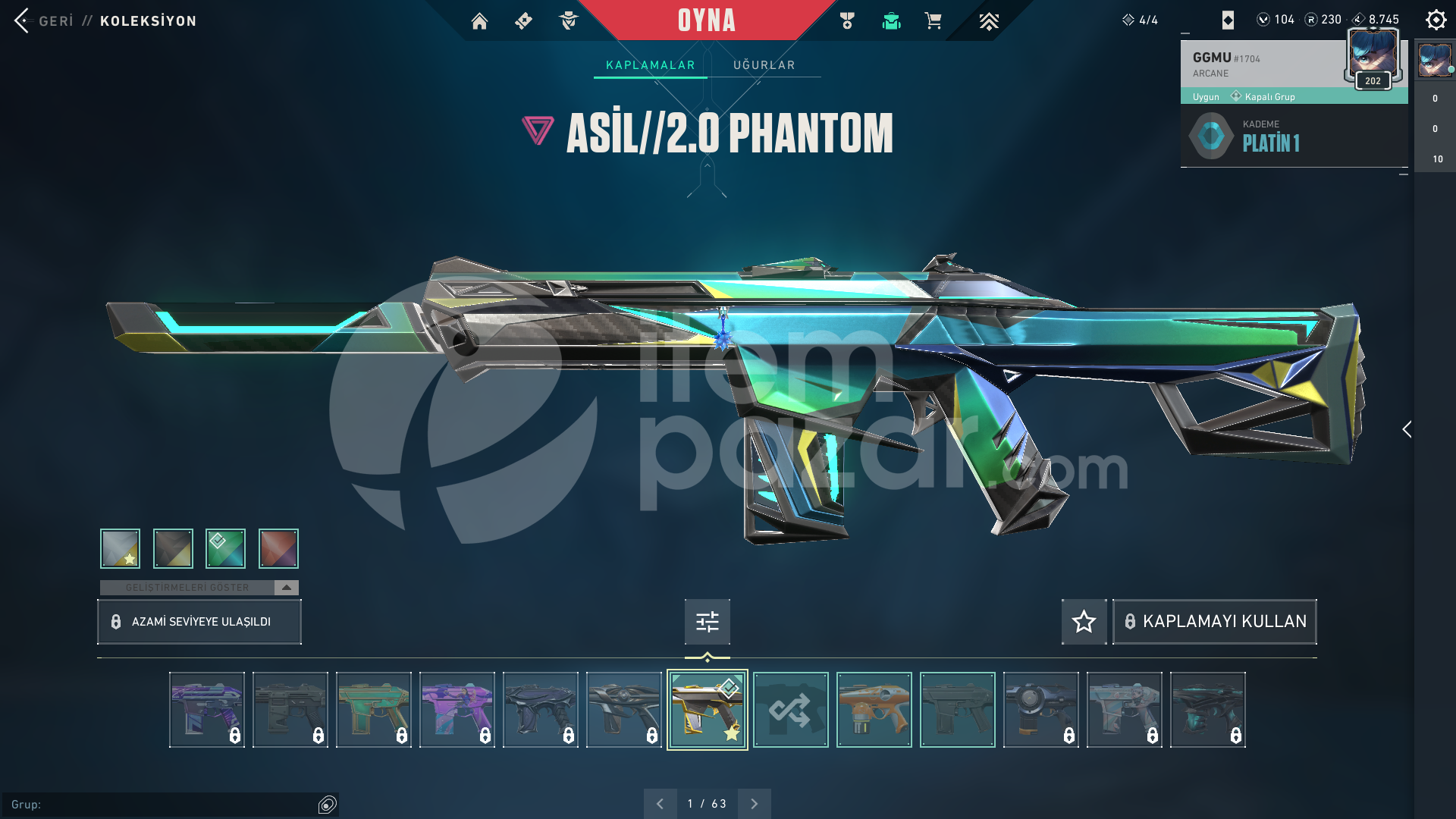 TR SERVER| ASİL PHANTOM+YAĞMACI VANDAL+KARAMBİT