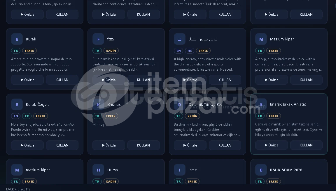 TTS Seslendirme Yazılım | SINIRSIZ 