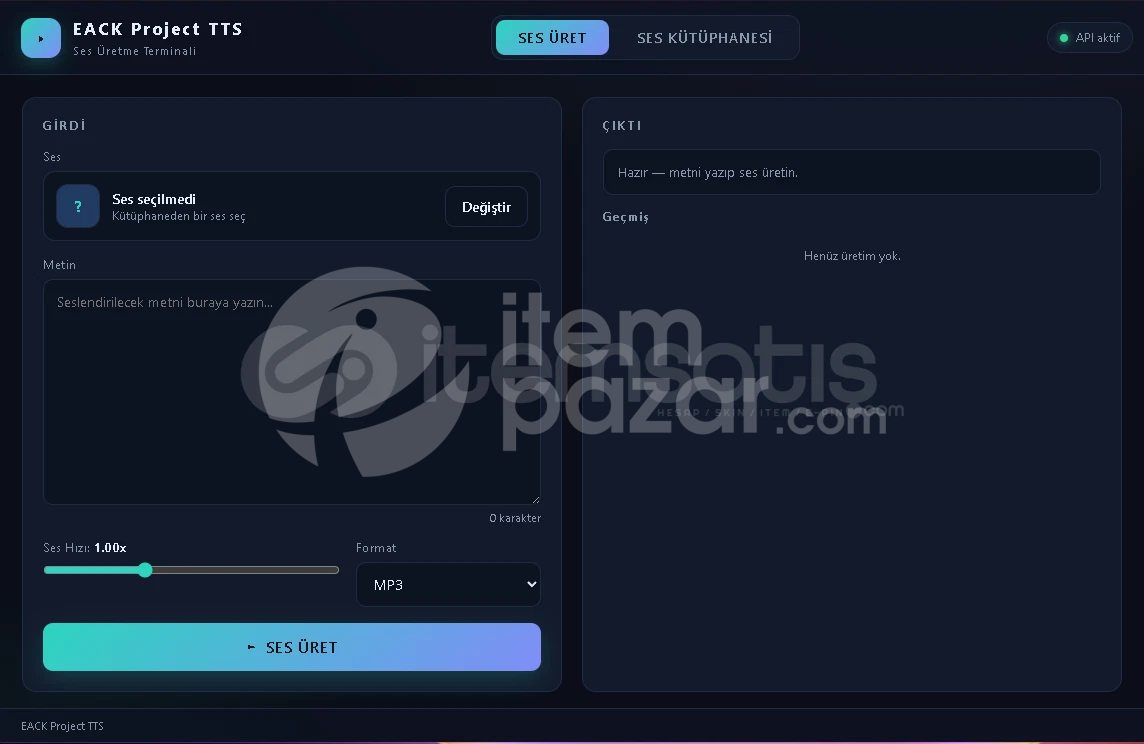 TTS Seslendirme Yazılım | SINIRSIZ 