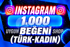 [TÜRK-KADIN] Instagram 1000 Beğeni | Elit ✅