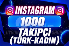 [TÜRK-KADIN] Instagram 1000 Takipçi | Elit ✅