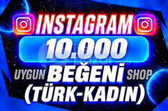[TÜRK-KADIN] Instagram 10000 Beğeni | Elit ✅