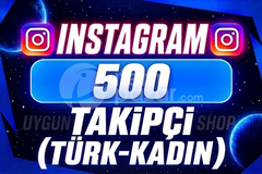 [TÜRK-KADIN] Instagram 500 Takipçi | Elit ✅