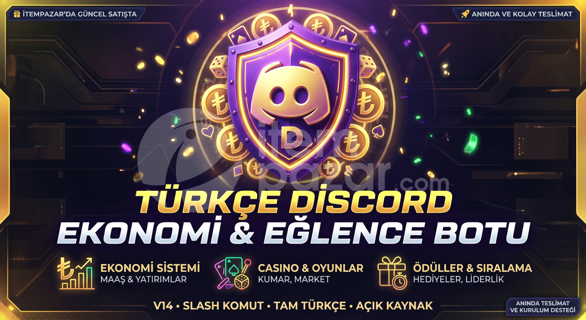TÜRKÇE DİSCORD EKONOMİ & EĞLENCE BOTU |