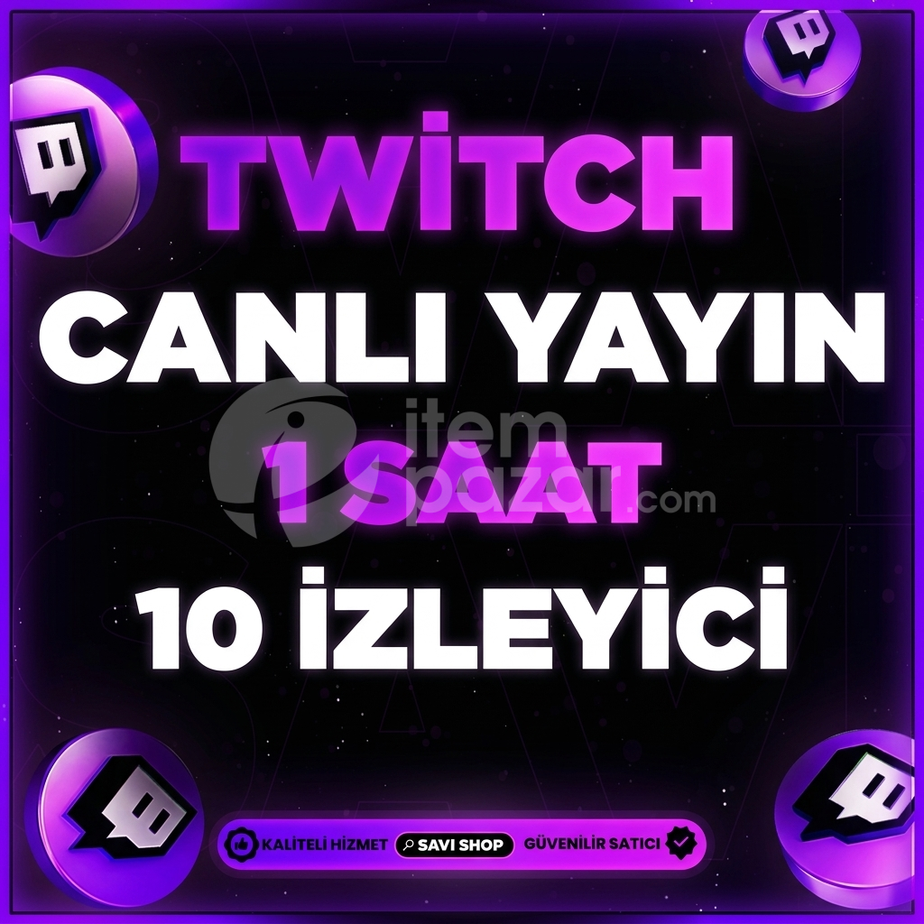 TWİTCH 1 SAAT 10 CANLI YAYIN İZLEYİCİ