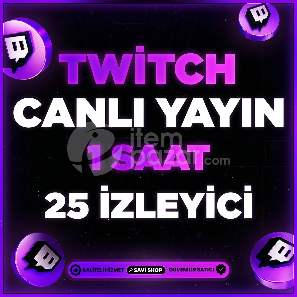 TWİTCH 1 SAAT 25 CANLI YAYIN İZLEYİCİ