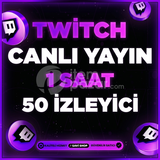 TWİTCH 1 SAAT 50 CANLI YAYIN İZLEYİCİ