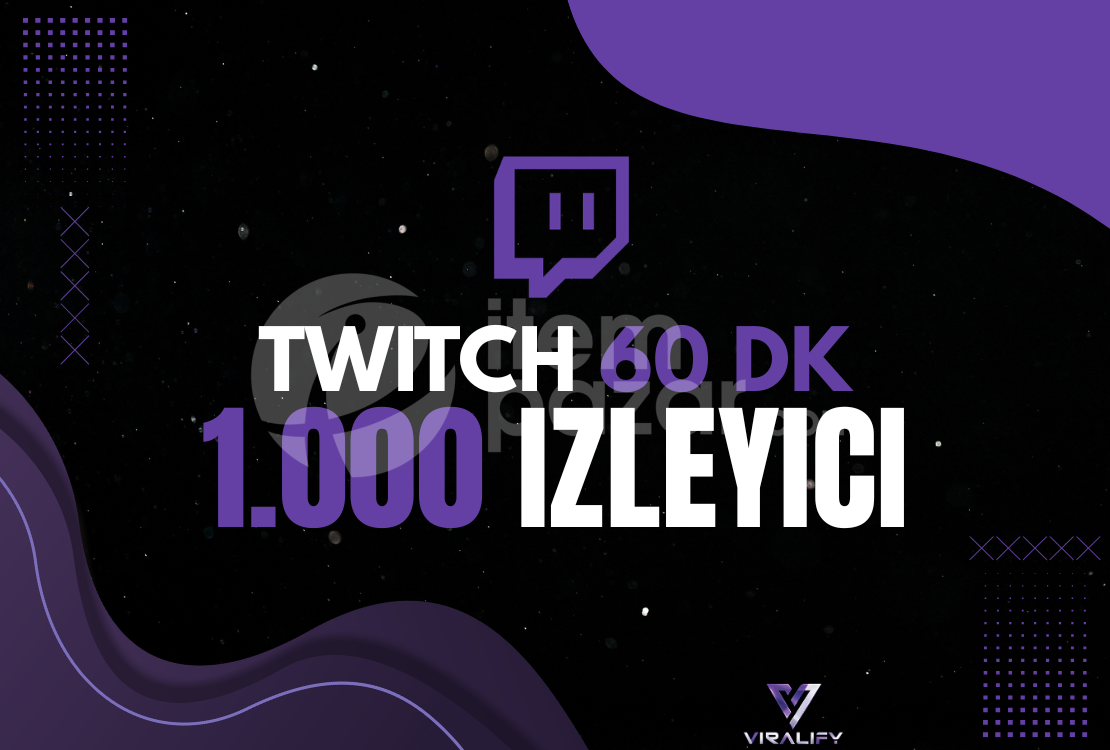 ⭐️TWITCH 1.000 İZLEYİCİ 60 DK⭐️