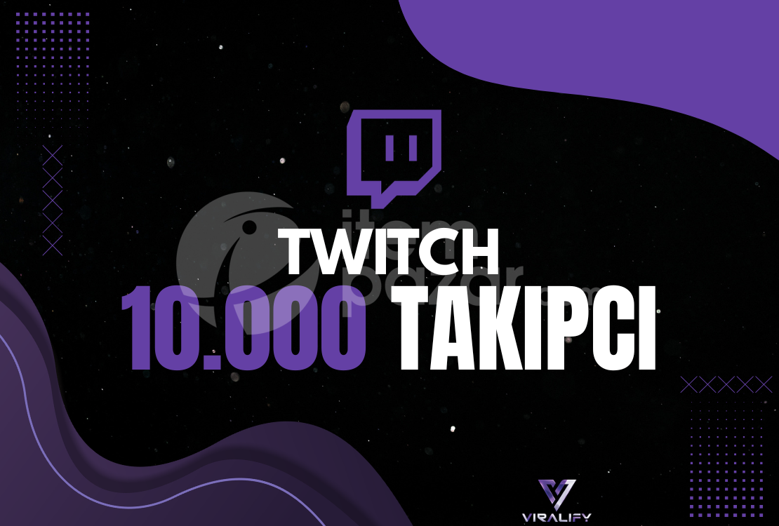 ⭐️TWITCH 10.000 TAKİPÇİ - HIZLI⭐️