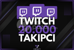 ⭐️TWITCH 20.000 TAKİPÇİ - HIZLI⭐️