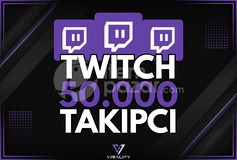 ⭐️TWITCH 50.000 TAKİPÇİ - HIZLI⭐️