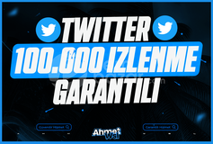 Twitter 100.000 İzlenme Garantili