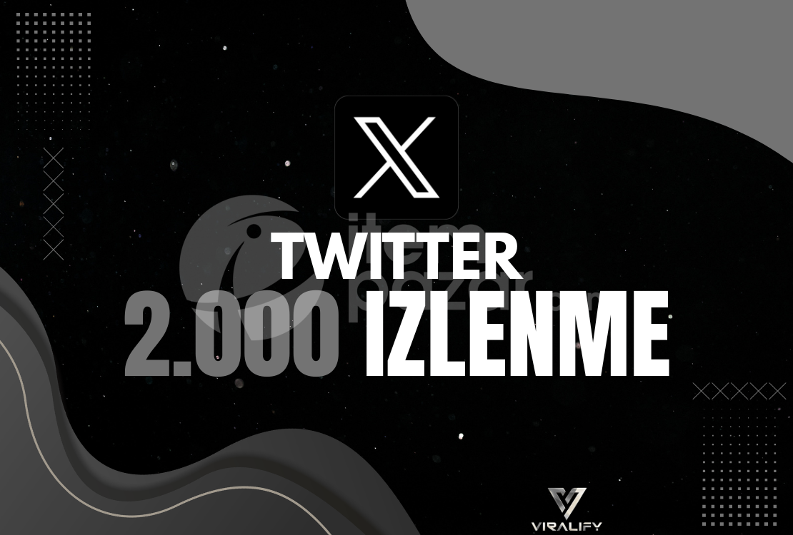⭐️TWITTER 2.000 İZLENME - HIZLI⭐️