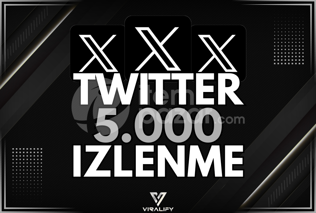 ⭐️TWITTER 5.000 İZLENME - HIZLI⭐️