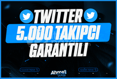 Twitter 5.000 Takipçi Garantili