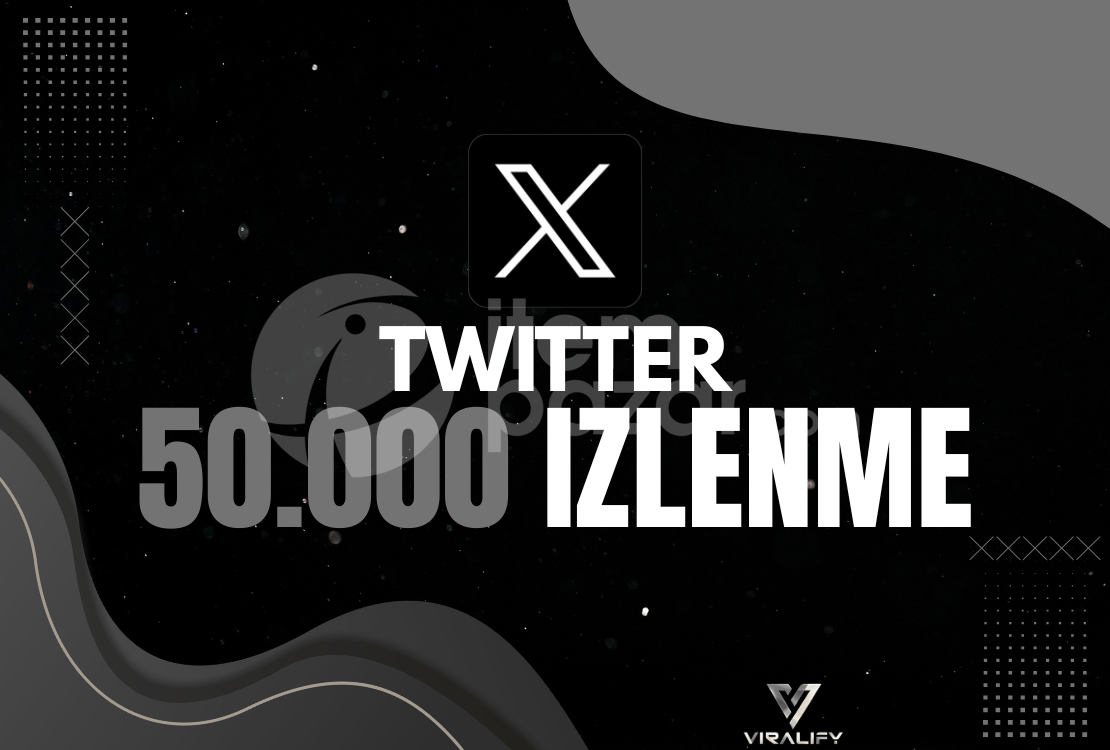 ⭐️TWITTER 50.000 İZLENME - HIZLI⭐️