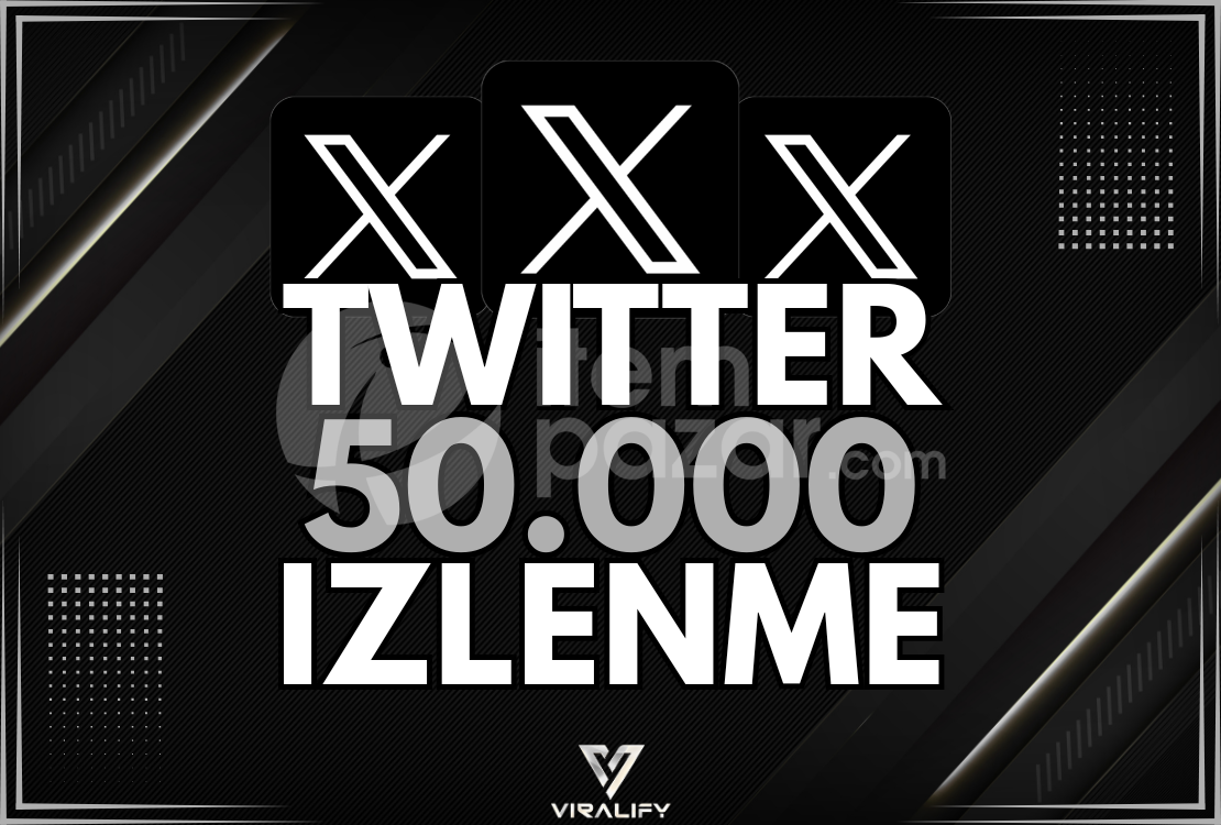 ⭐️TWITTER 50.000 İZLENME - HIZLI⭐️