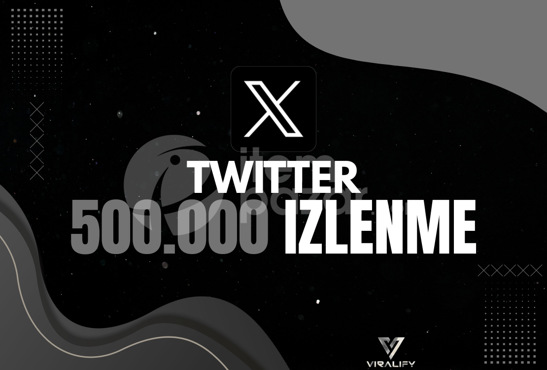 ⭐️TWITTER 500.000 İZLENME - HIZLI⭐️
