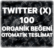 Twitter (X) 100 Organik Beğeni - Trend Etkili
