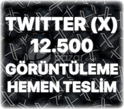 Twitter (X) 12.500 Görüntülenme - Trend Etkili