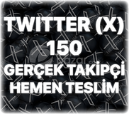 Twitter (X) 150 Gerçek Takipçi - Trend Etkili