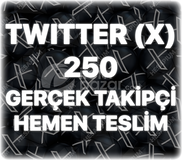 Twitter (X) 250 Organik Takipçi - Trend Etkili