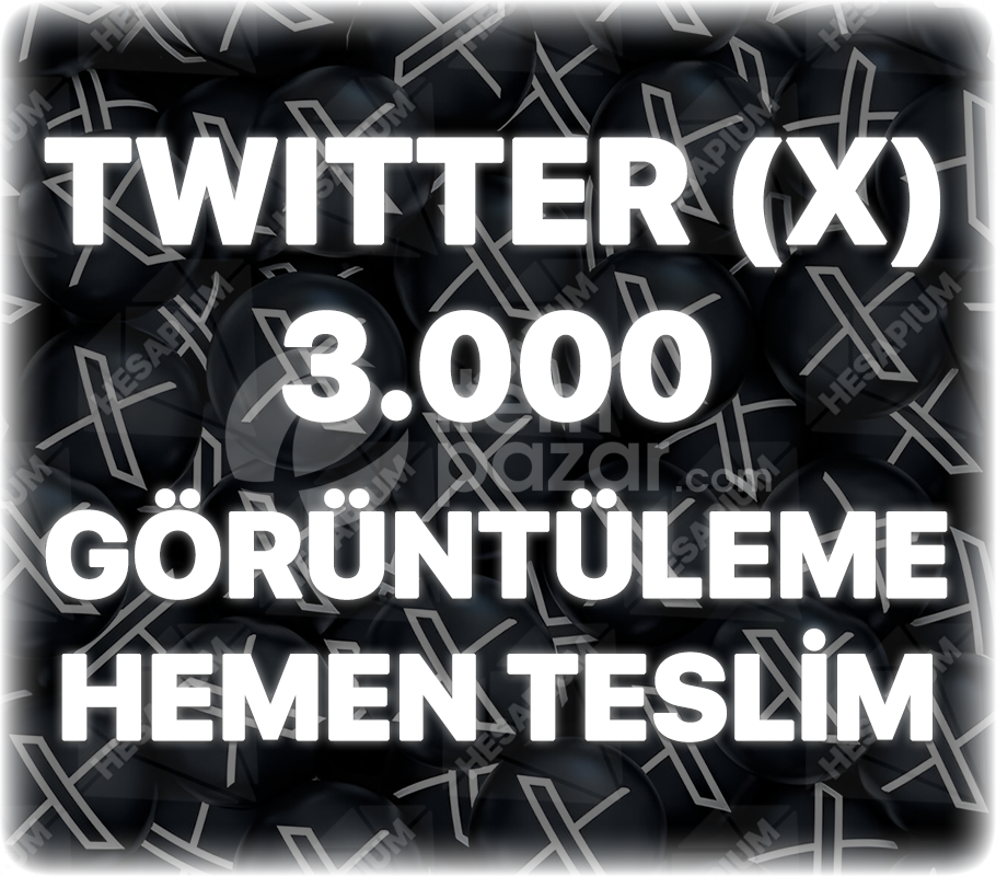 Twitter (X) 3000 Organik Görüntülenme