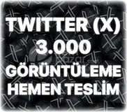 Twitter (X) 3000 Organik Görüntülenme