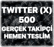 Twitter (X) 500 Organik Takipçi