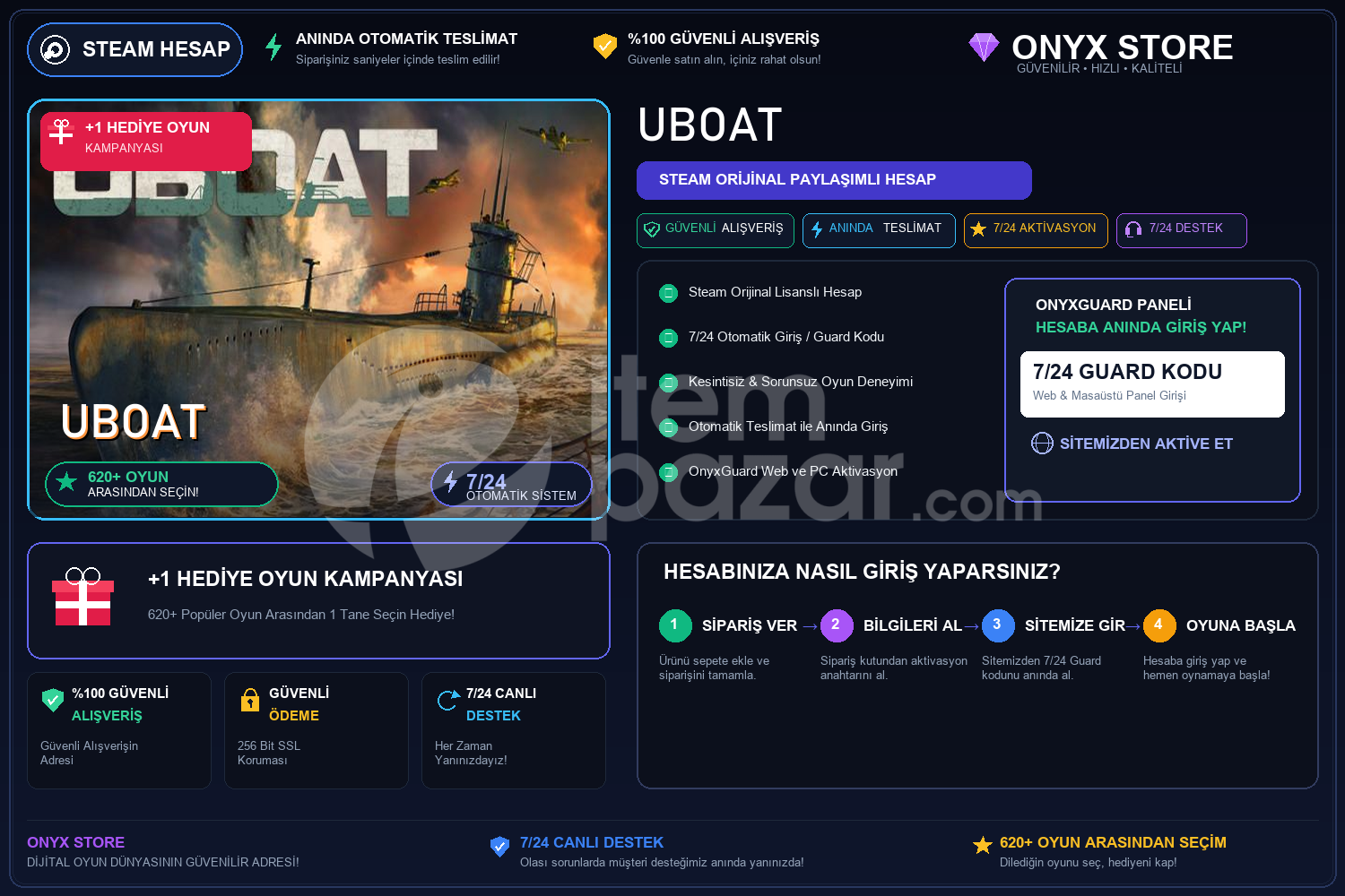 UBOAT Garantili + Hediye
