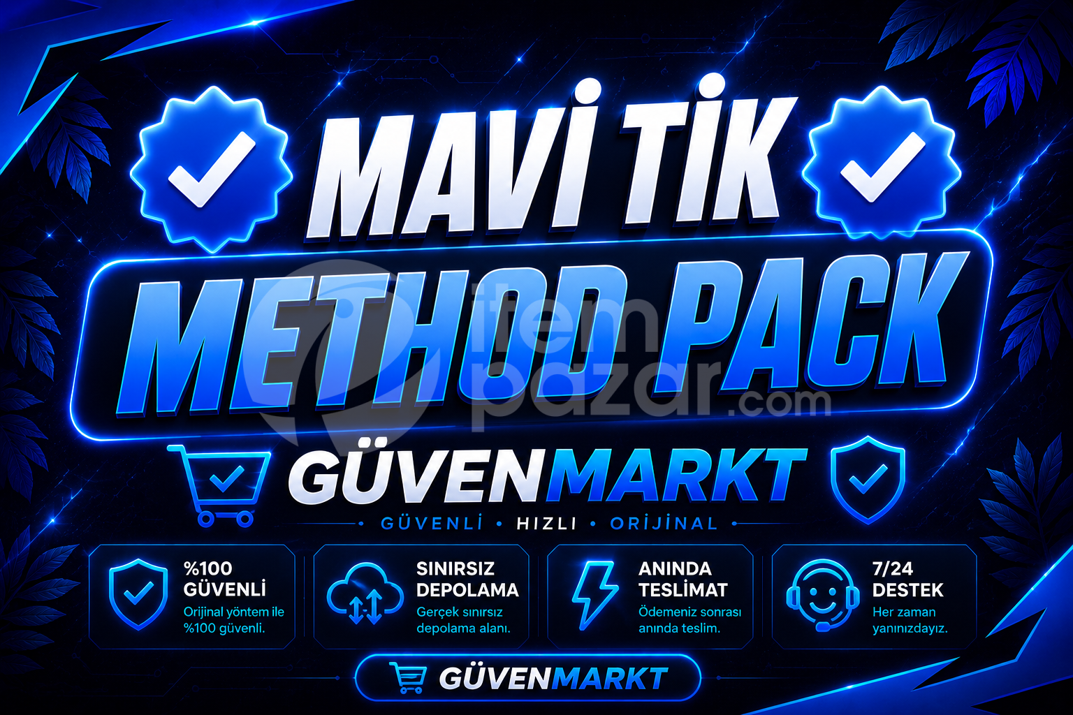⭐ [ÜCRETSİZ]+[KALICI]⭐MAVİ TİK METHODU ⭐