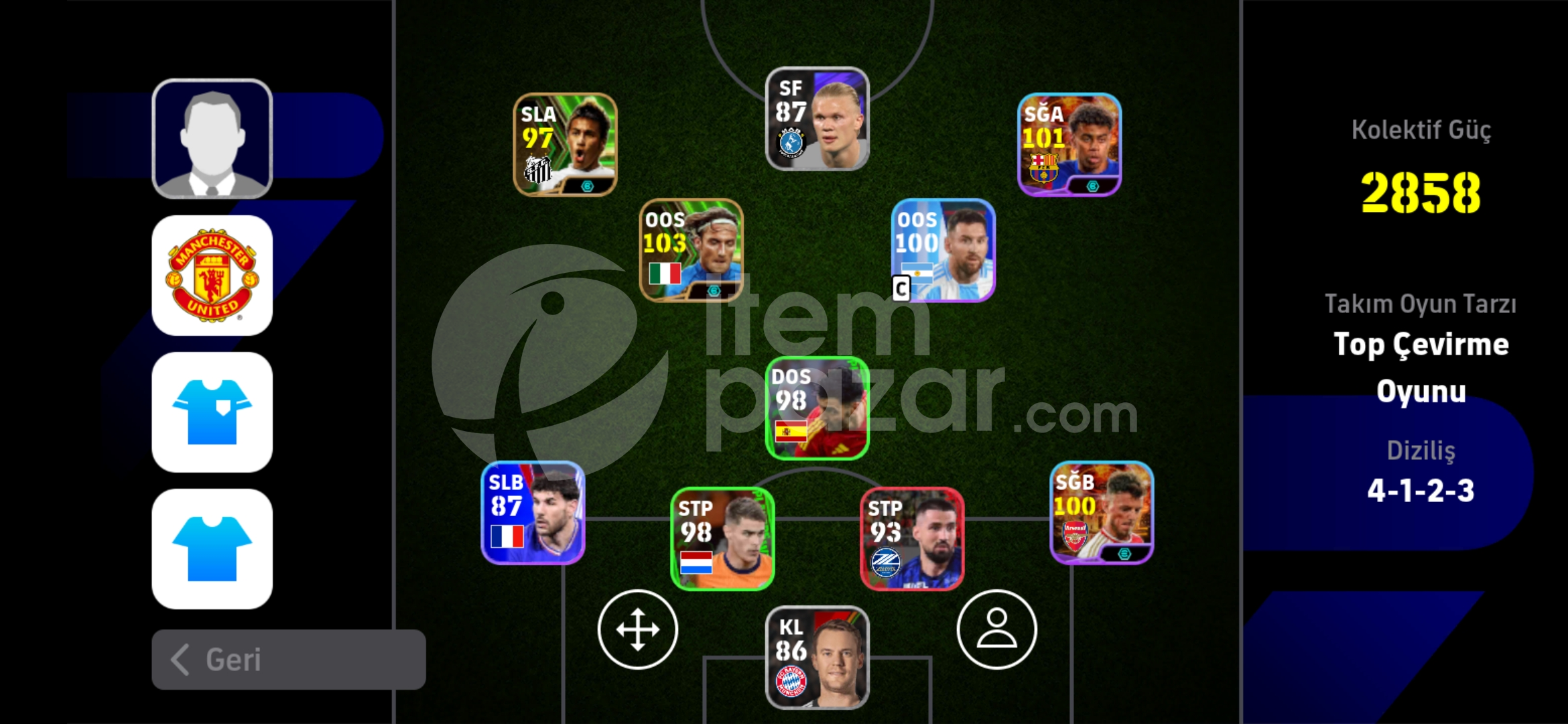 Bombacı yamal Totti ucuz hesap
