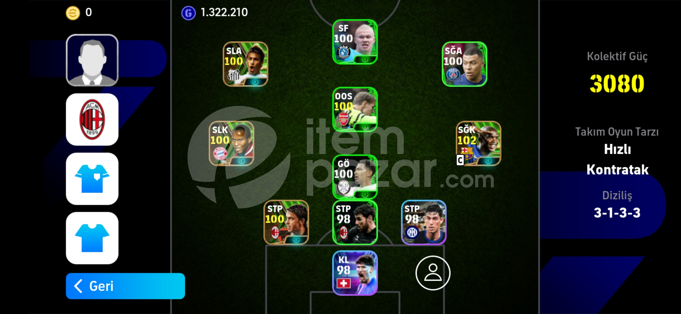Kaçırmayın 102 etoo 100 zeroberto ucuz