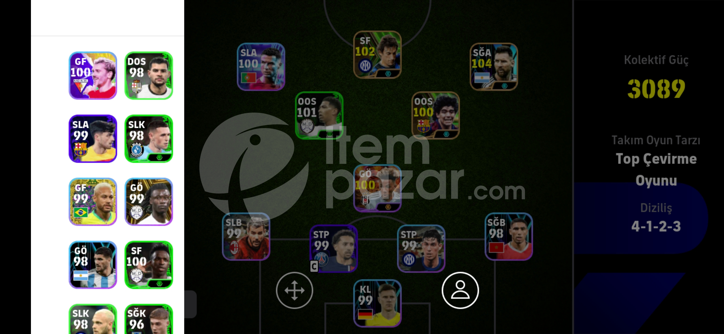 Kaçırmayın 100 gedson 104 Messi ucuz