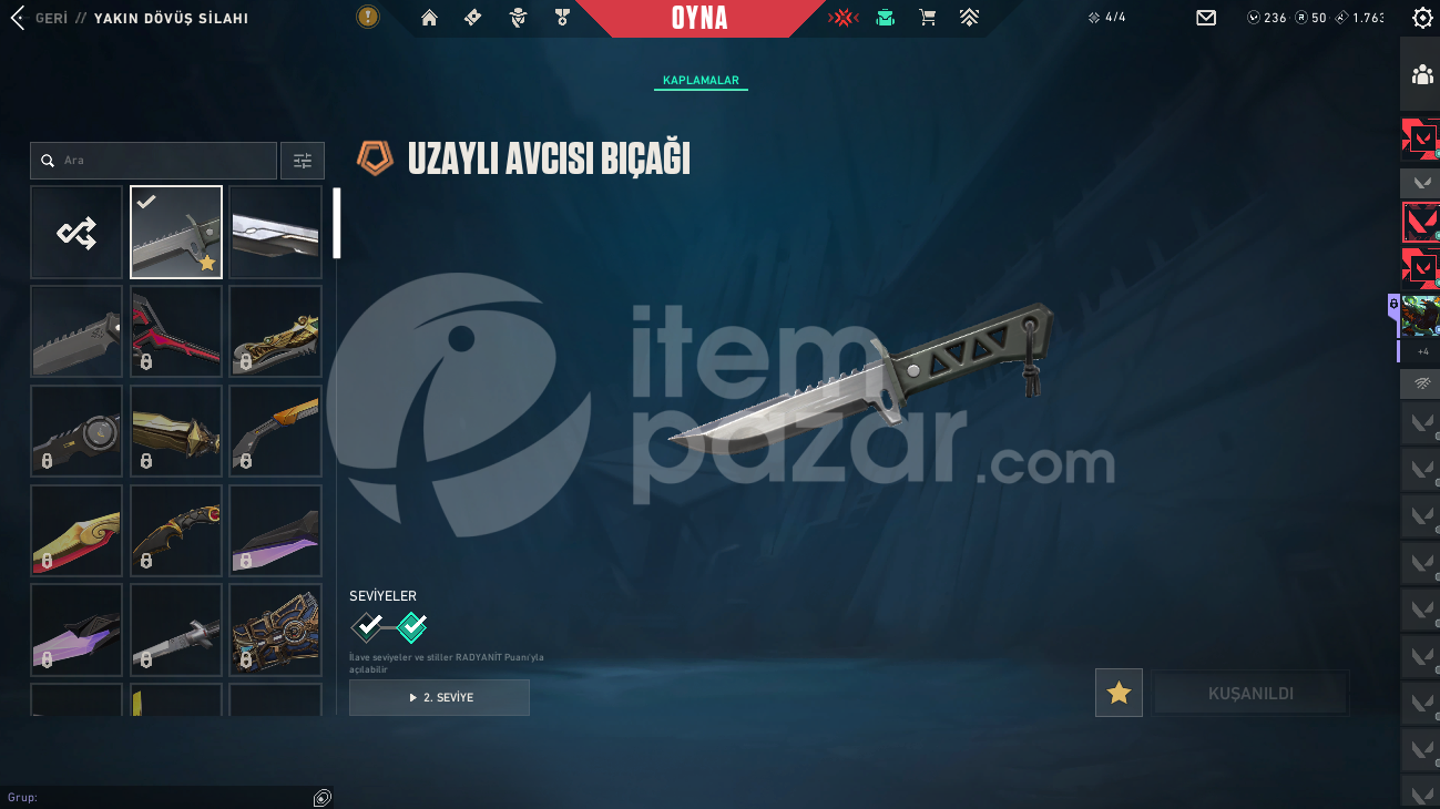 UZAYLI BIÇAK YİTİK SERİ TETİK VANDAL HEMEN KAP