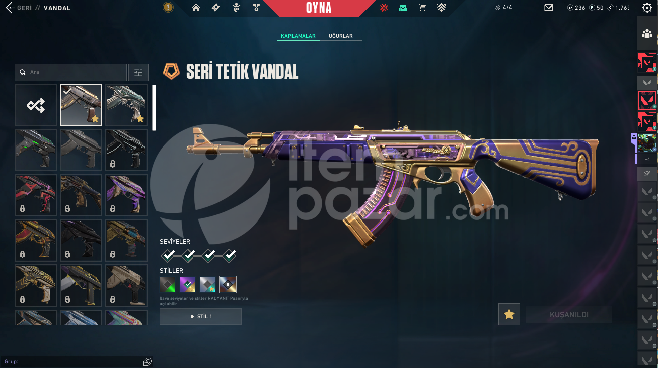 UZAYLI BIÇAK YİTİK SERİ TETİK VANDAL HEMEN KAP