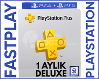 PSN PLUS DELUXE 1 AY + GARANTİ+DESTEK PS4/PS5
