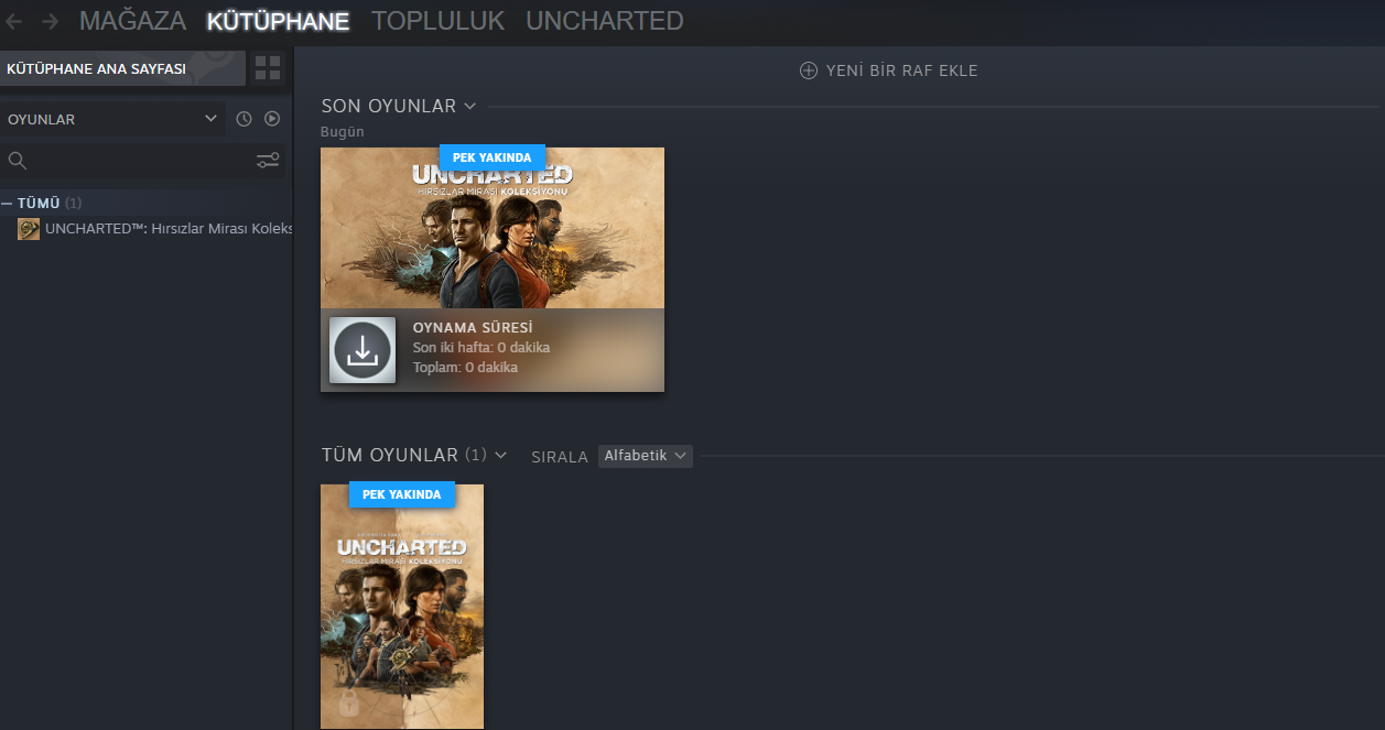 UNCHARTED Hırsızlar Mirası Koleksiyonu + Destek